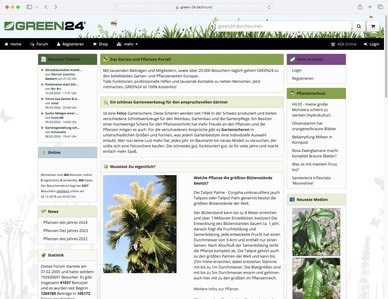 Screenshot: Green-24 Pflanzen Community